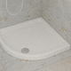 bac à douche d'angle / en céramique / antidérapant / résidentiel