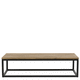 table basse contemporaine / en bois / en acier peint / rectangulaire