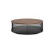 table basse contemporaine / en chêne / en noyer / en fer