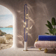 lampe sur pied / en laiton / en cristal / en marbre