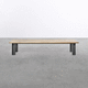 banc contemporain / en chêne / en bois massif / en hêtre