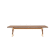 table basse contemporaine / en bois / avec piètement en bois / rectangulaire
