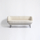 canapé contemporain / en velours / couleur personnalisable / 3 places