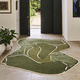 tapis contemporain / à motif / en laine / en viscose