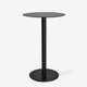 table mange-debout contemporaine / en stratifié / avec piètement en acier thermolaqué / ronde