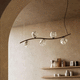 suspension / en laiton / en verre / contemporaine