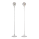 lampe sur pied / en cristal / en métal / contemporaine