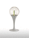 lampe de table / en cristal / en métal / contemporaine