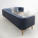 canapé contemporain / en tissu / en cuir / avec accoudoirs