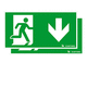 éclairage de secours de plafond / rectangulaire / à LED / en polycarbonate