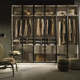 armoire modulable / contemporaine / en verre fumé / en métal