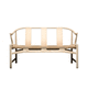 banc contemporain / en corde / en bois / avec dossier