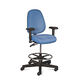 tabouret de bureau en polypropylène / à roulettes / à hauteur réglable / ergonomique