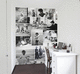 papier peint contemporain / panoramique / personnalisable / aspect papier peint