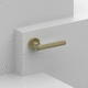 poignée pour porte / en laiton / contemporaine / résidentielle