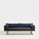 canapé contemporain / gris / blanc / bleu