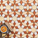 carrelage en terracotta / mat / d'intérieur / de salon