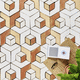 carrelage en terracotta / mat / d'intérieur / de salon