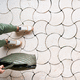 carrelage en terracotta / mat / d'intérieur / de salon