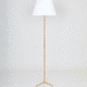 lampe sur pied / en laiton / en bambou / contemporaine