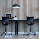 chaise visiteur contemporaine / d'intérieur / en MDF / en nylon