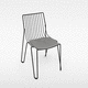 chaise contemporaine / d'extérieur / d'intérieur / en tissu