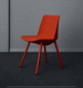 chaise visiteur contemporaine / en tissu / tapissée / noire