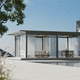 pergola autoportée / en PVC / en aluminium / en acier inoxydable
