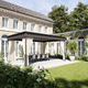 pergola bioclimatique / autoportée / en aluminium / en acier galvanisé