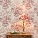 papier peint classique / en textile non-tissé / à motif floral / aspect tissu