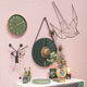 miroir suspendu / contemporain / rond / en acier