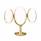 miroir de salle de bain sur pied / classique / ovale / en laiton