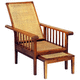 fauteuil classique / en bois / avec repose-pieds