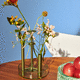 vase moderne / en aluminium / en verre / de table