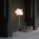 lampe sur pied / en aluminium / en acier / contemporaine