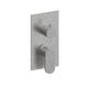 mitigeur pour douche / encastrable / en acier inoxydable / 2 voies