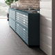 meuble de rangement sur pied / contemporain / pour bureau / orange