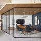 système de cloison amovible / modulaire / vitré / en aluminium