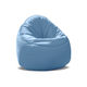 fauteuil poire contemporain / en tissu / gris / bleu