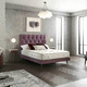 matelas double / à ressorts / blanc / en coton