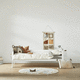 lit pour enfant / simple / contemporain / en pin