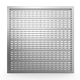 grille de ventilation en aluminium / rectangulaire / carrée / d'extérieur