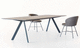 table à manger contemporaine / en bois / rectangulaire / professionnelle