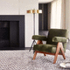 tapis contemporain / à carreaux / uni / en laine de Nouvelle Zélande