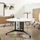 table design / en bois / avec piètement en métal / rectangulaire