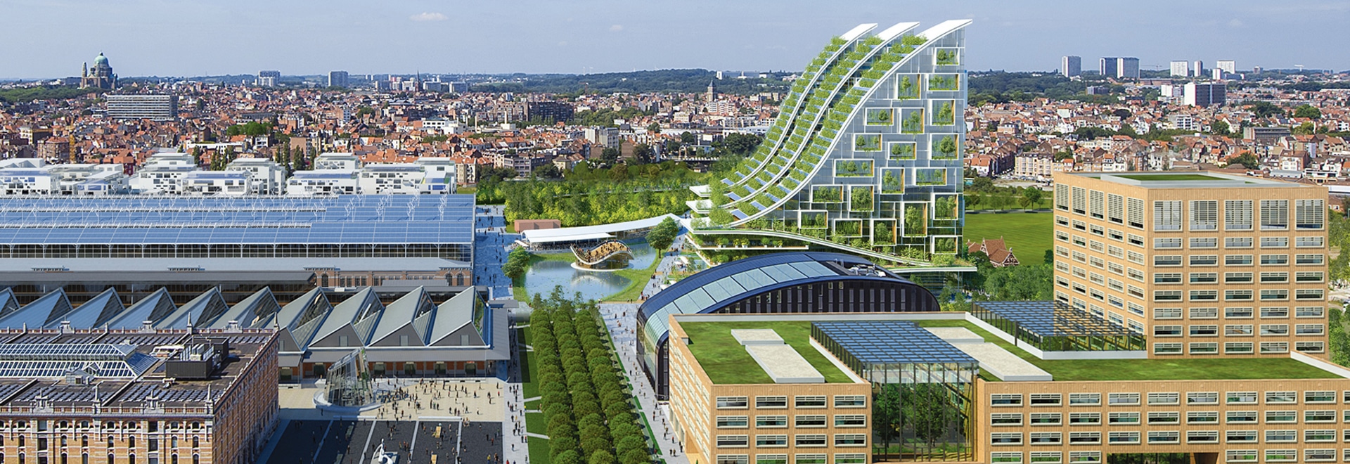 le callebaut de Vincent propose l'eco-voisinage de mélangé-utilisation pour Bruxelles centrale