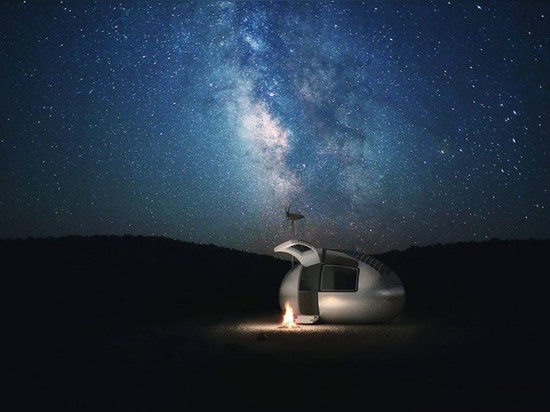 ECOCAPSULE EST UN ABRI MINUSCULE ET TRANSPORTABLE POUR LA VIE D'OFF-THE-GRID