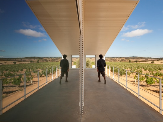 Ribeiro de Carvalho met à jour l'établissement vinicole portugais vieil d'un siècle avec le nouveau bâtiment plaqué de métal