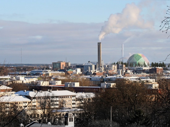 la structure serait évidente de l'autre côté de la ville