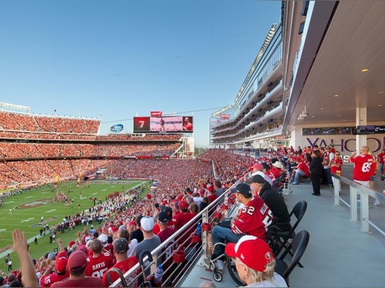 Superbowl d'ARCHITECTUREThe cinquantième à Levi ? le stade de s sera un jeu d'énergie de filet-zéro